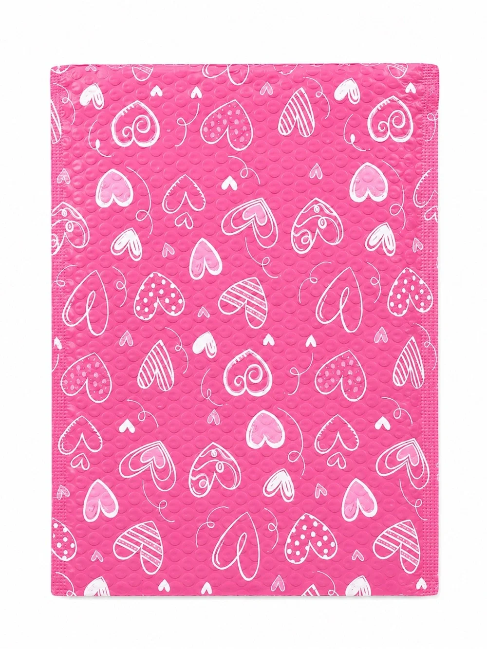 15 Pack Pink Heart Bubble Mailers 10x13 Poly Padded Shipping Envelopes